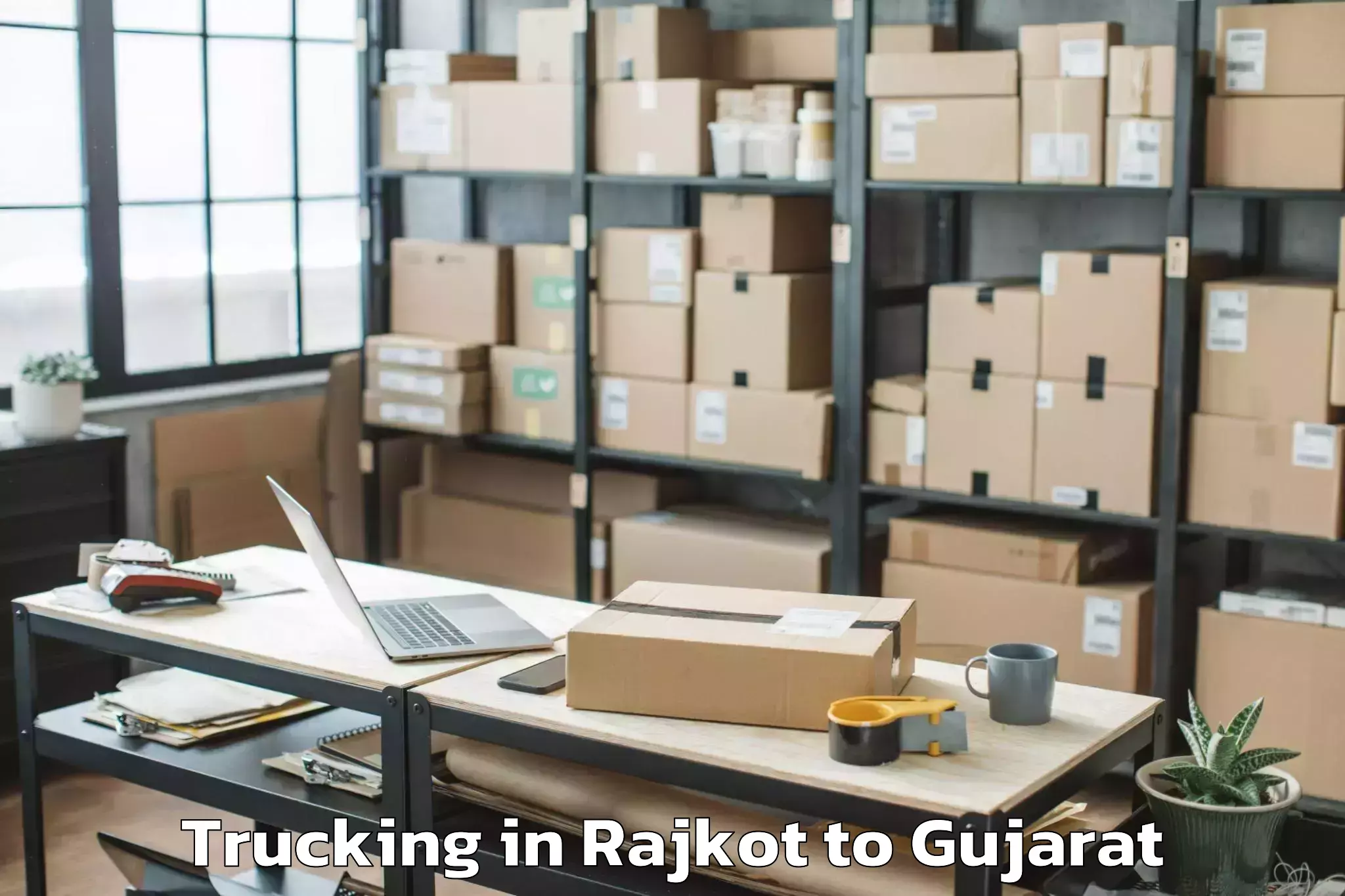 Rajkot to Nirma University Ahmedabad Trucking Booking